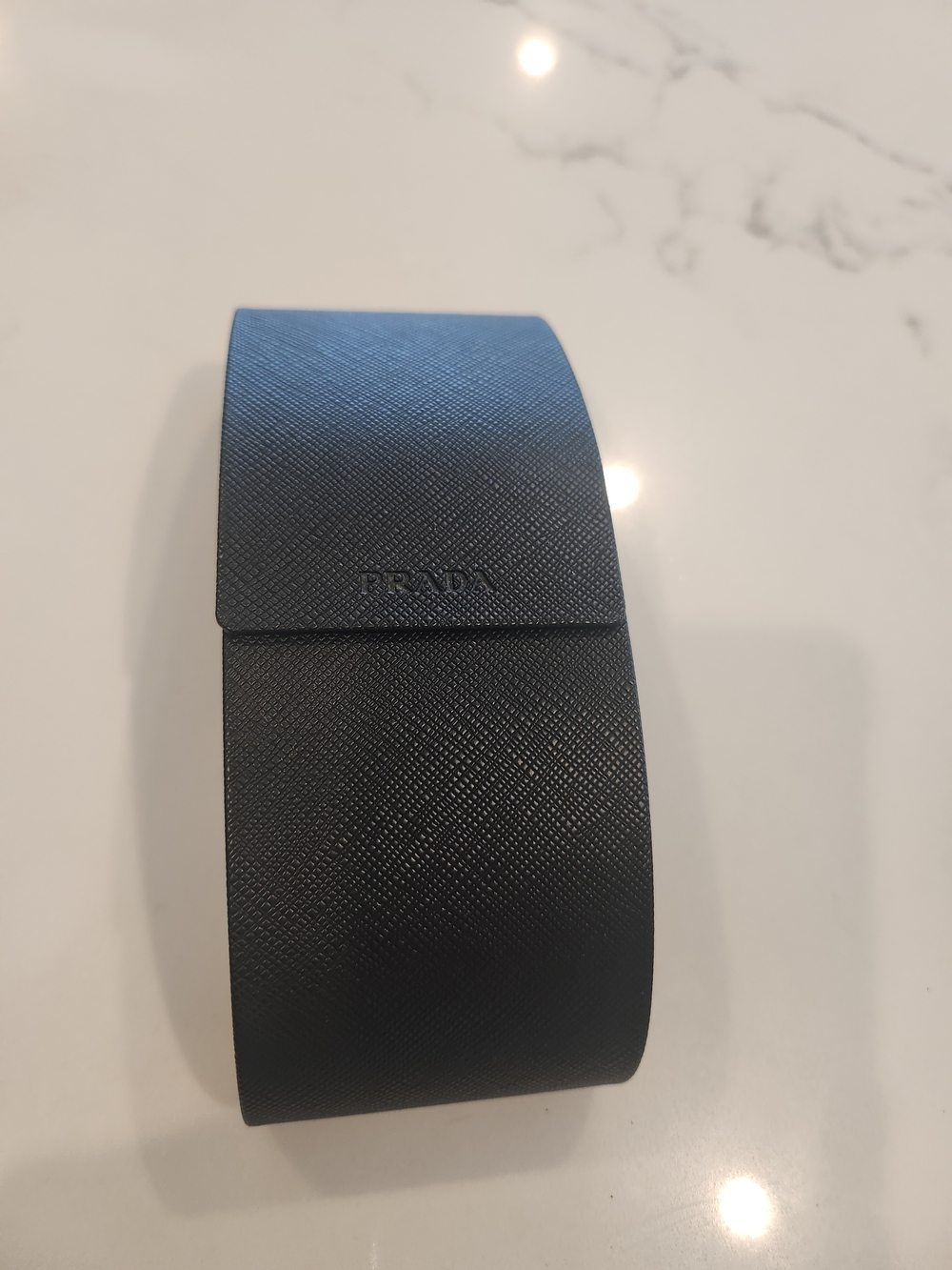 Prada Dark Tortoise w/ thin gold-toned metal temples Sunglasses w/Case & cloth - Picture 4 of 5